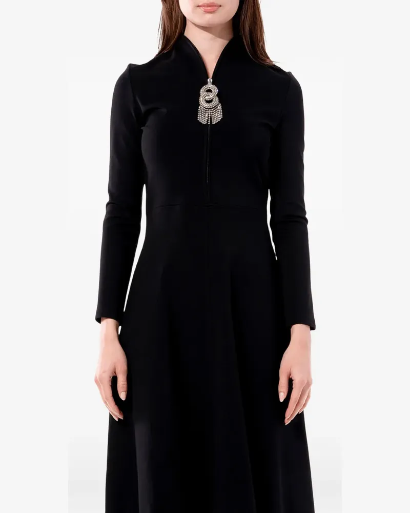 Balenciaga Kleid mit Kristallverzierung - Schwarz Schwarz