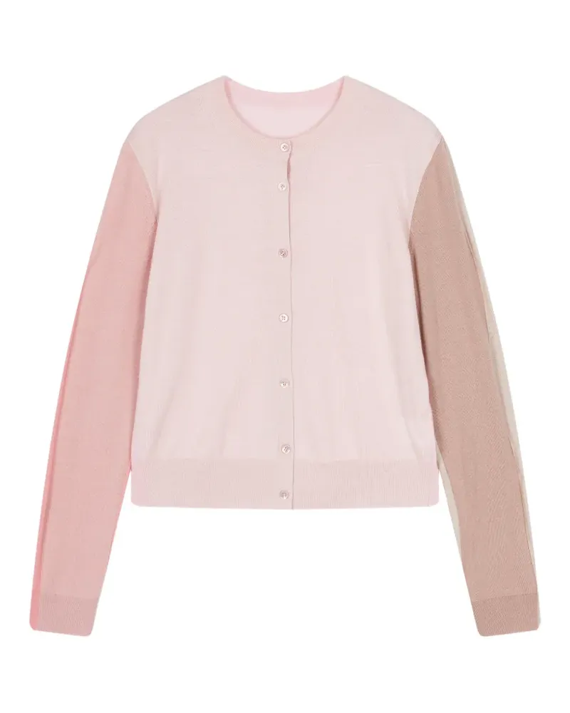 JNBY Cardigan in Colour-Block-Optik - Rosa Rosa