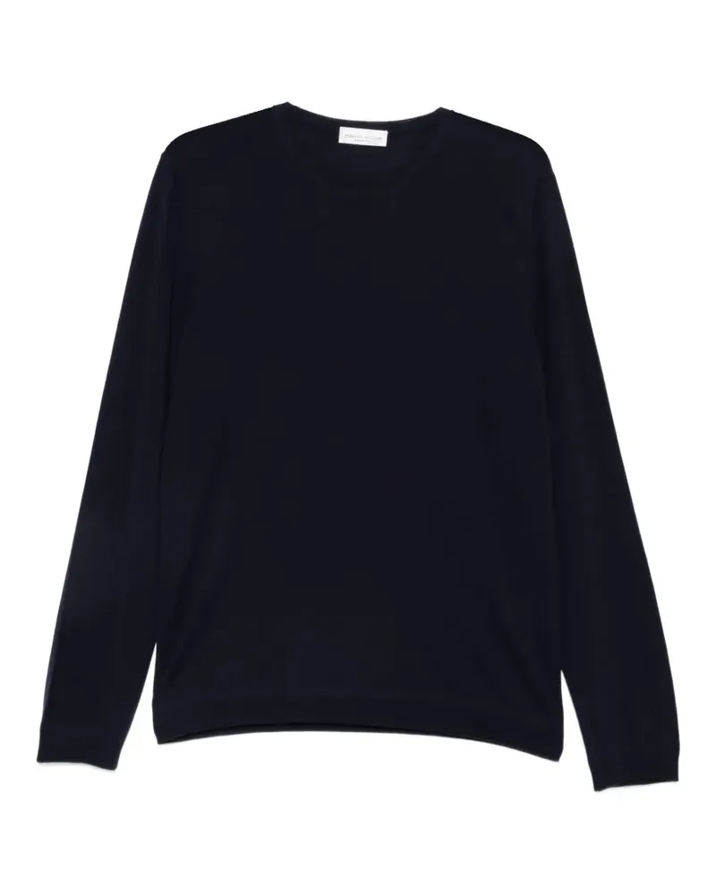 Roberto Collina fine-knit crew-neck sweater - Blau Blau