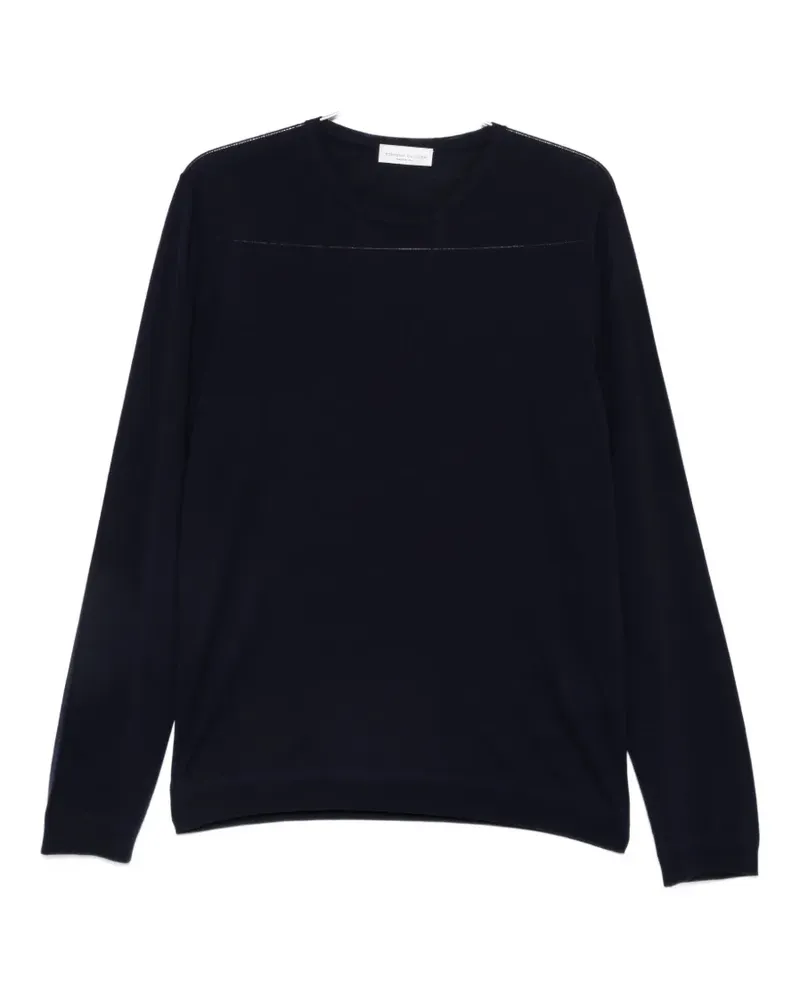 Roberto Collina fine-knit crew-neck sweater - Blau Blau