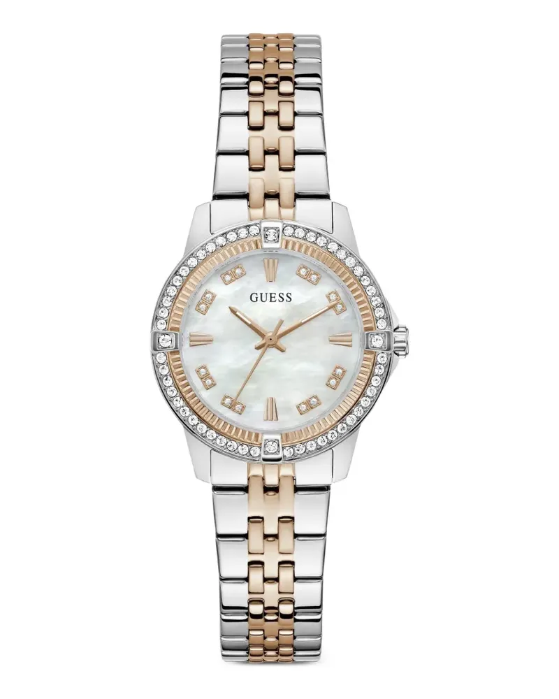 Guess Colette Armbanduhr mit Kristallen 32mm - Weiß Weiß