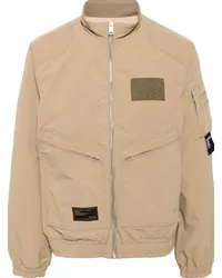 Izzue Military-Jacke mit Logo-Applikation Braun