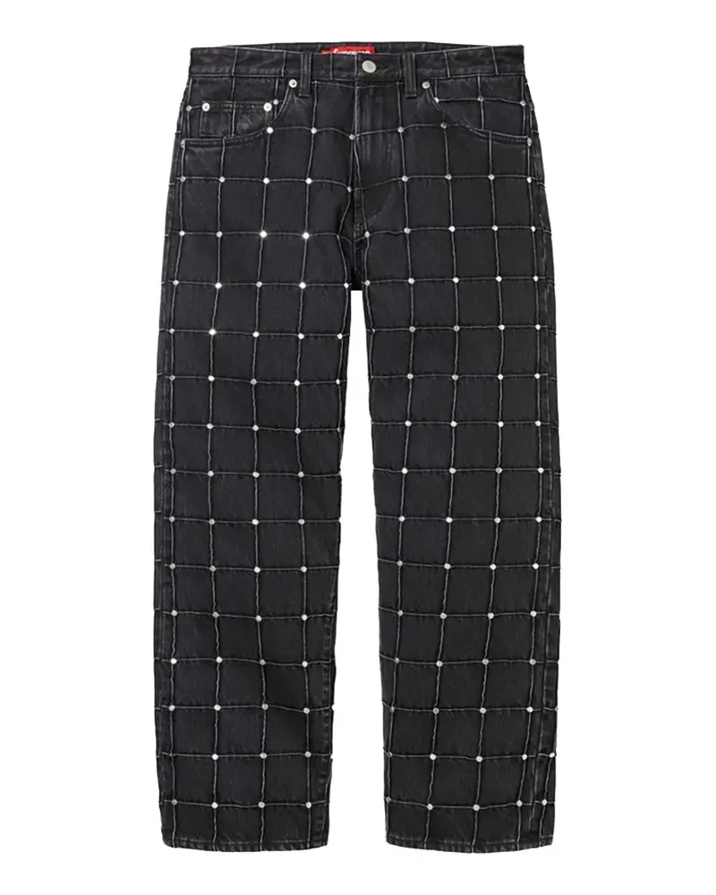 Supreme Being studded loose-fit jeans - Schwarz Schwarz