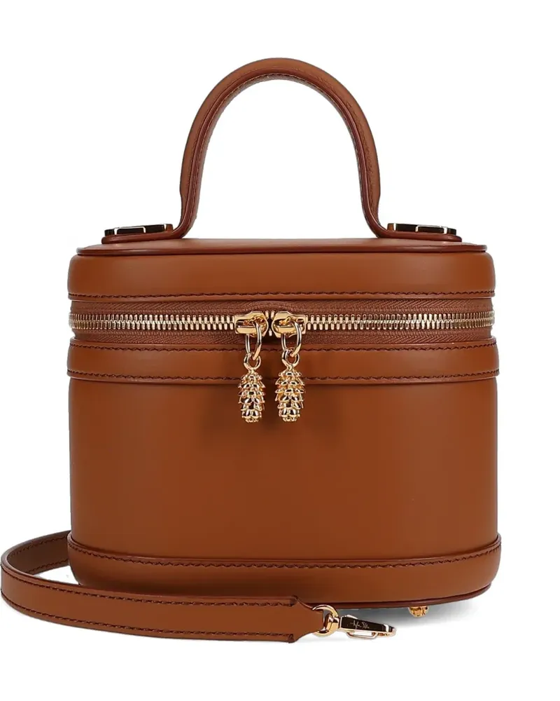 Tyler Ellis small Victoria leather tote bag - Braun Braun
