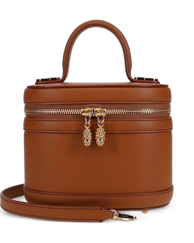 Tyler Ellis small Victoria leather tote bag - Braun Braun