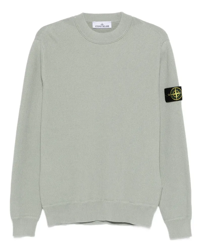 Stone Island Gerippter Pullover - Grün Grün