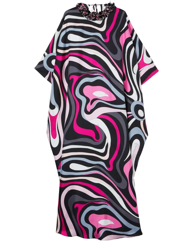 Emilio Pucci Kleid mit Marmo-Print - Schwarz Schwarz