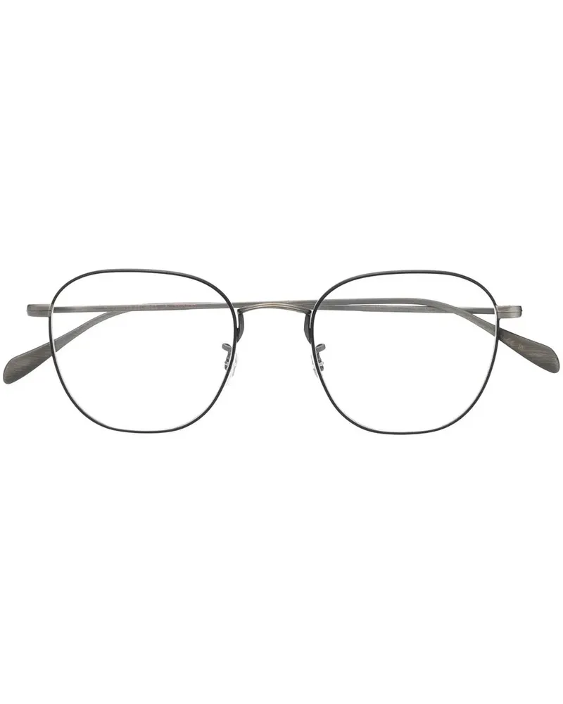 Oliver Peoples Clyne Brille mit rundem Gestell - Schwarz Schwarz