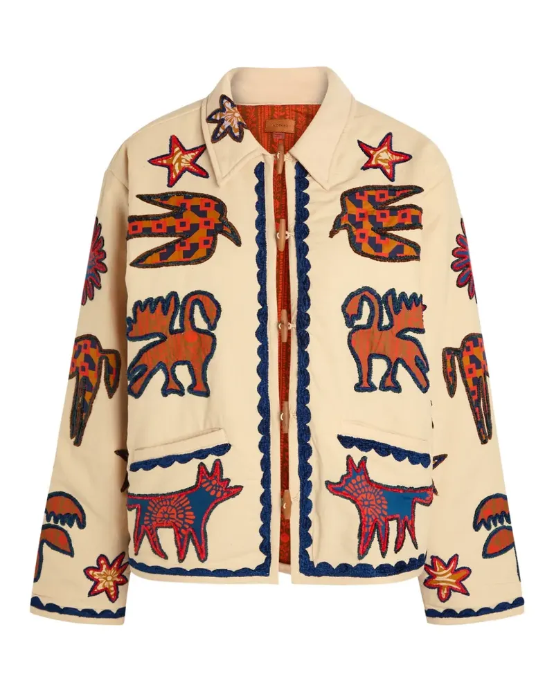 Mother Jacke mit Stickerei - Nude Nude