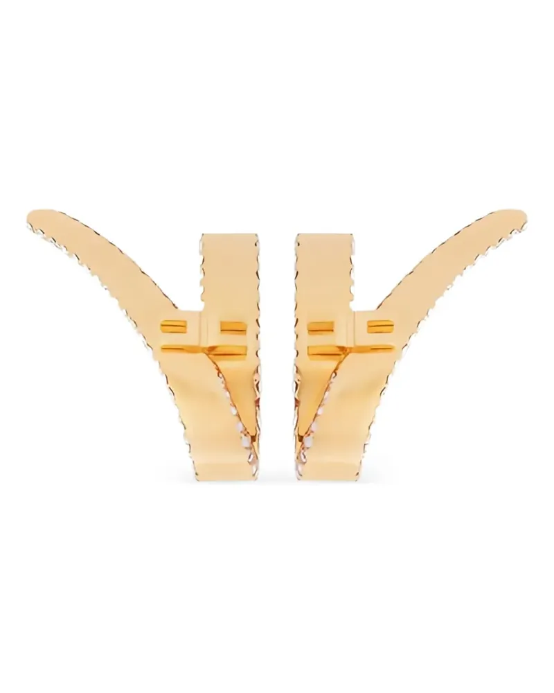 Elisabetta Franchi logo-detail earcuffs - Gold Gold