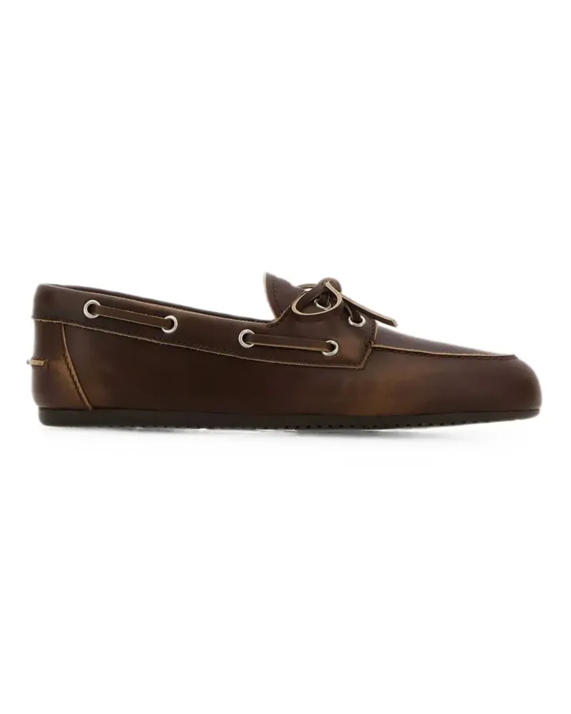 Miu Miu Loafer mit Schnürung - Braun Braun