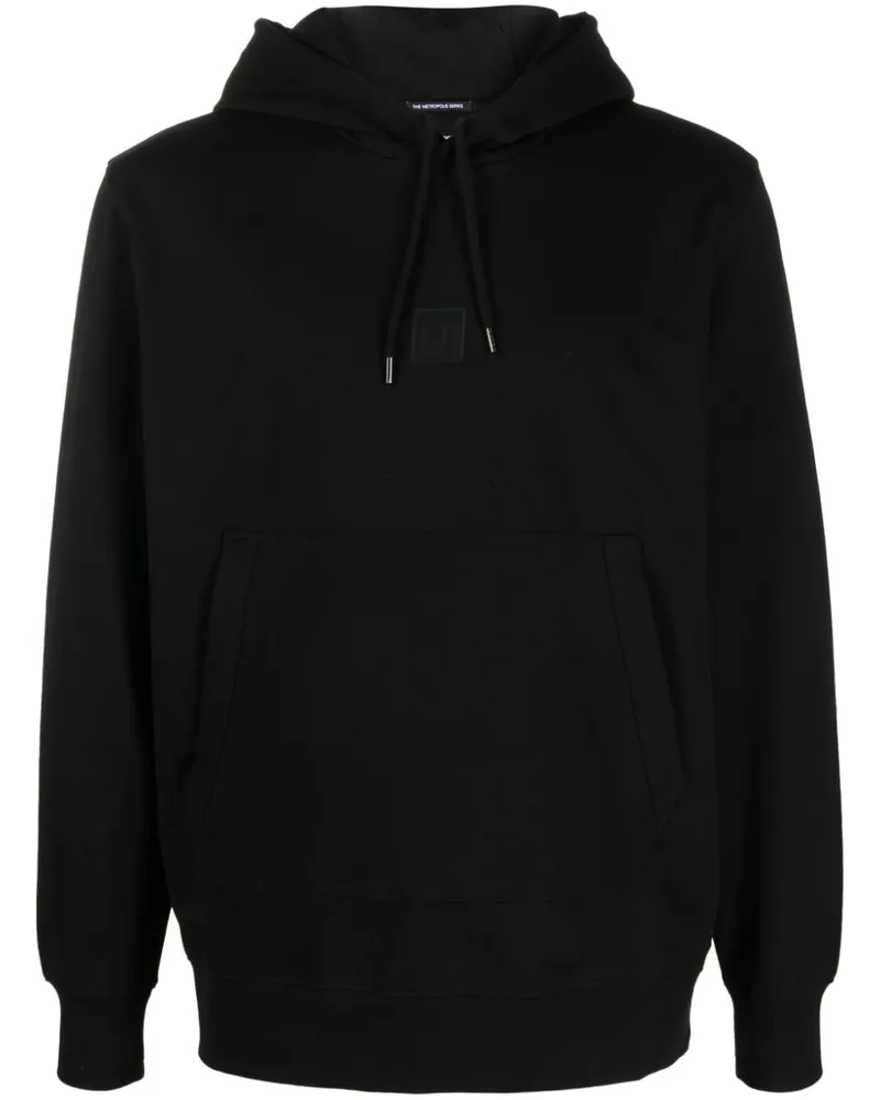 C.P. Company Hoodie mit Logo-Print Schwarz