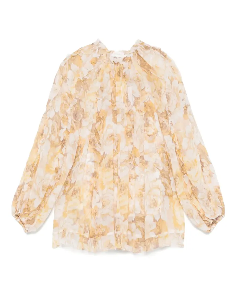 Zimmermann Bluse mit Rüschen - Nude Nude