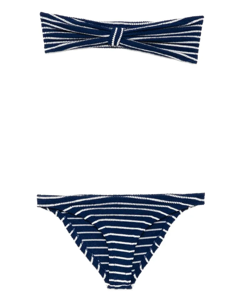 Hunza G Jean' Bandeau-Bikini - Blau Blau