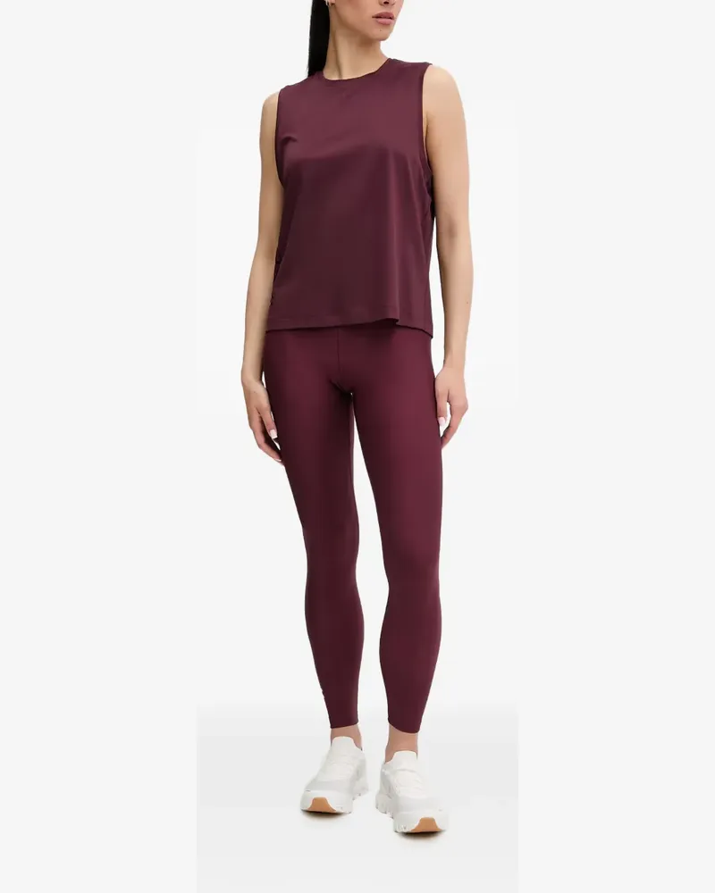 Casall High-Waist-Leggings mit Logo-Print - Rot Rot