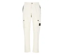 Cargohose mit Logo-Patch - Nude
