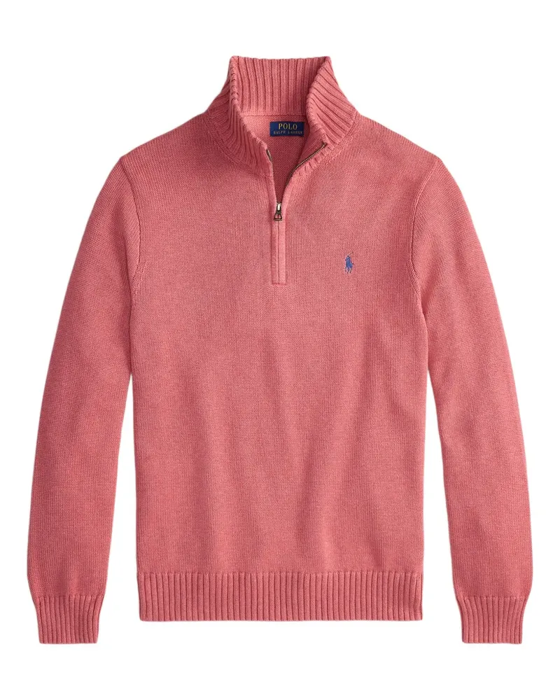 Ralph Lauren Langärmeliger Pullover mit Reißverschluss - Rosa Rosa