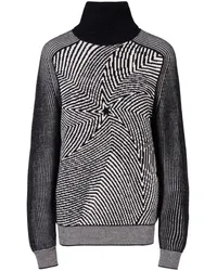 Perfect Moment Wavy Star Rollkragenpullover Schwarz