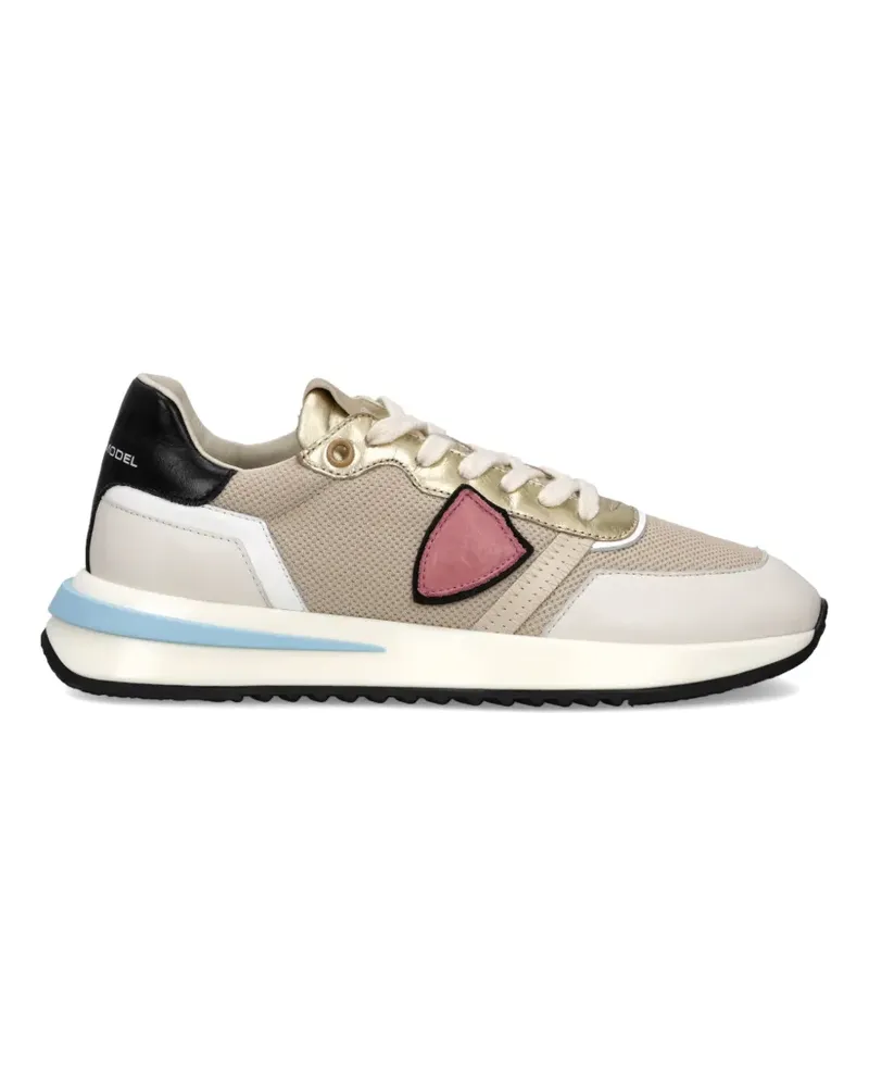 Philippe Model Tropez 2.1 Low Sneakers mit Triangel-Patch - Nude Nude