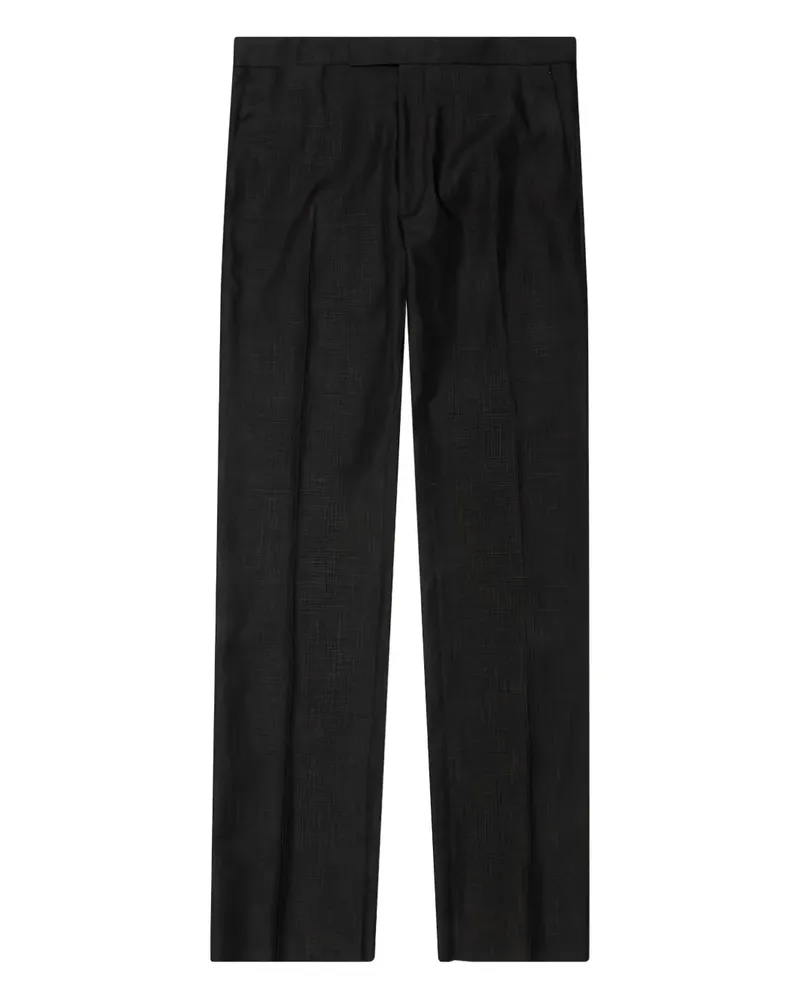 Raf Simons Hose mit Bügelfalten - Schwarz Schwarz