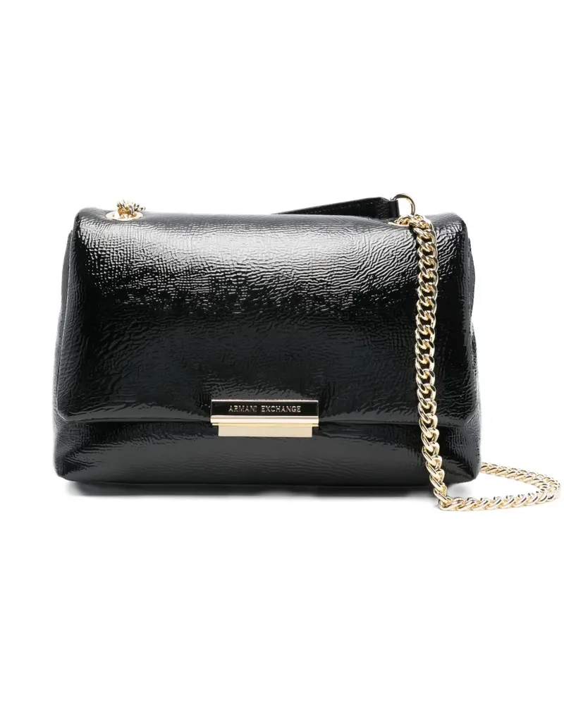 Armani Exchange Umhängetasche mit Kettenriemen - Schwarz Schwarz