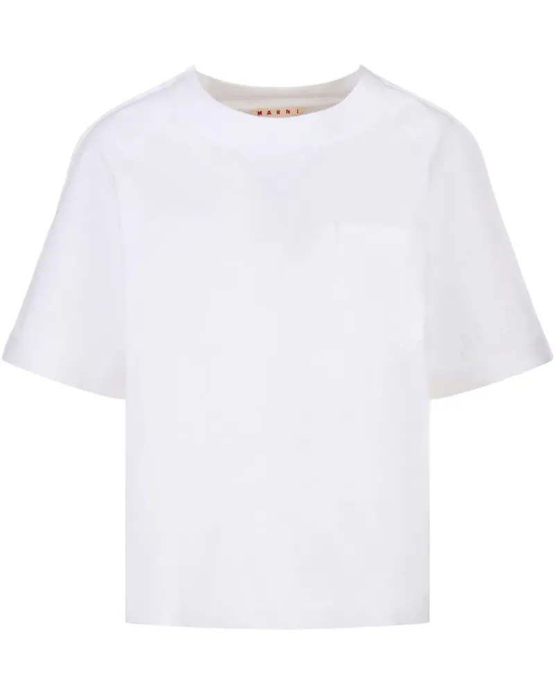 Marni T-Shirt aus Baumwolle - Weiß Weiß