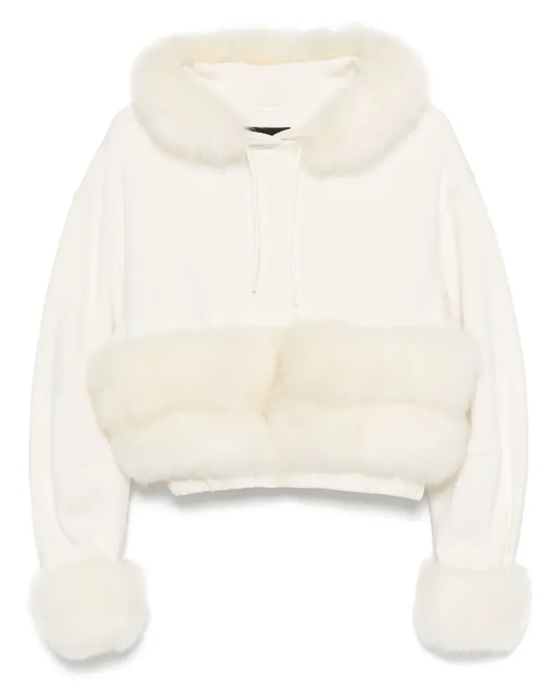 LOULOU Hoodie aus Faux Fur - Nude Nude