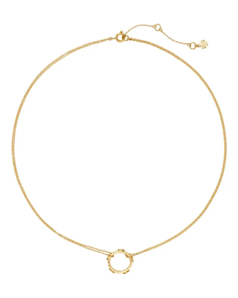 Tory Burch Miller Halskette mit Nieten-Anhänger - Gold Gold