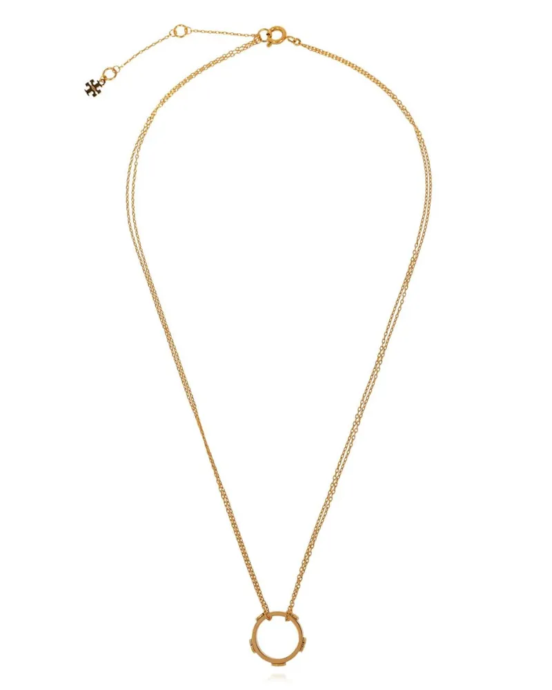 Tory Burch Miller Halskette mit Nieten-Anhänger - Gold Gold