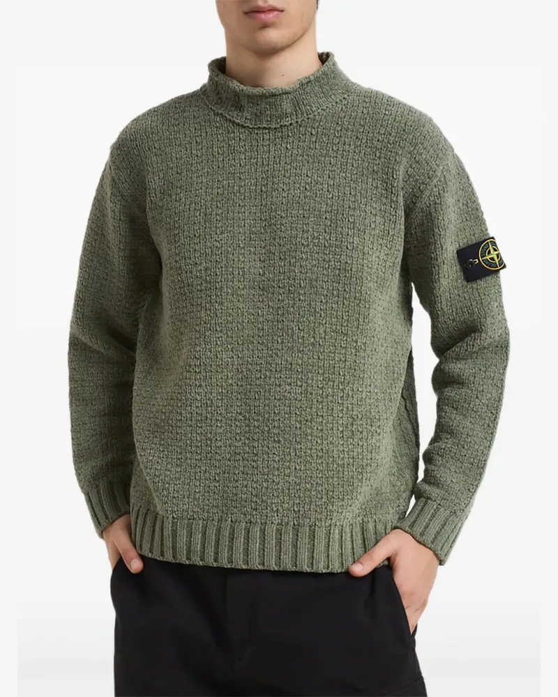 Stone Island 5100019 Rollkragenpullover - Grün Grün