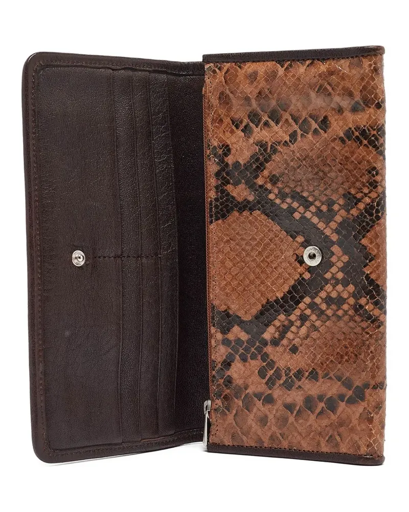 Longchamp 2000 Portemonnaie aus Schlangenleder - Braun Braun