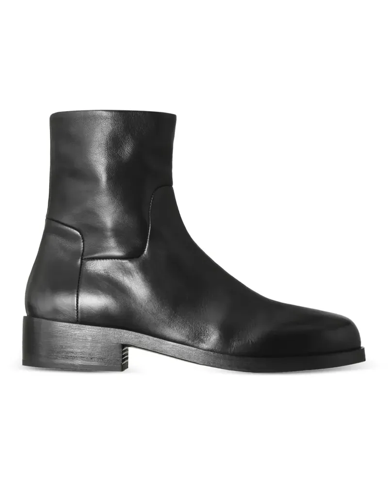 Marsèll Knöchelhohe Lederstiefel - Schwarz Schwarz
