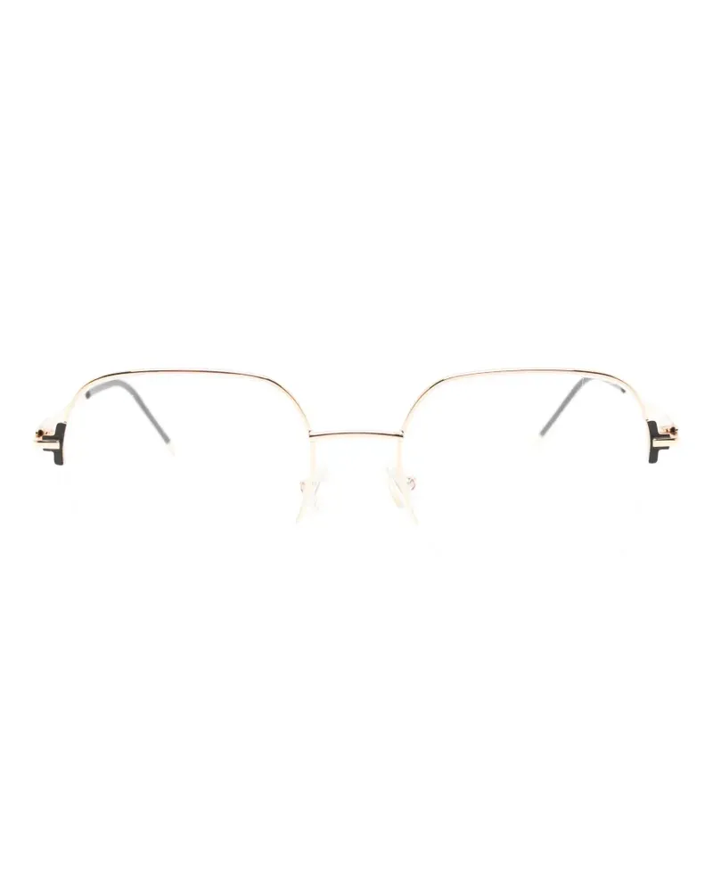 HUGO BOSS Brille mit geometrischem Gestell - Gold Gold
