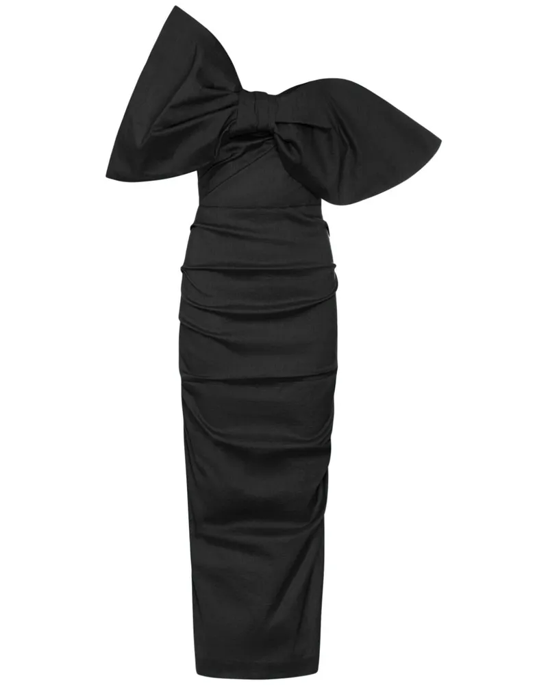 Rachel Gilbert Memphis Midikleid - Schwarz Schwarz