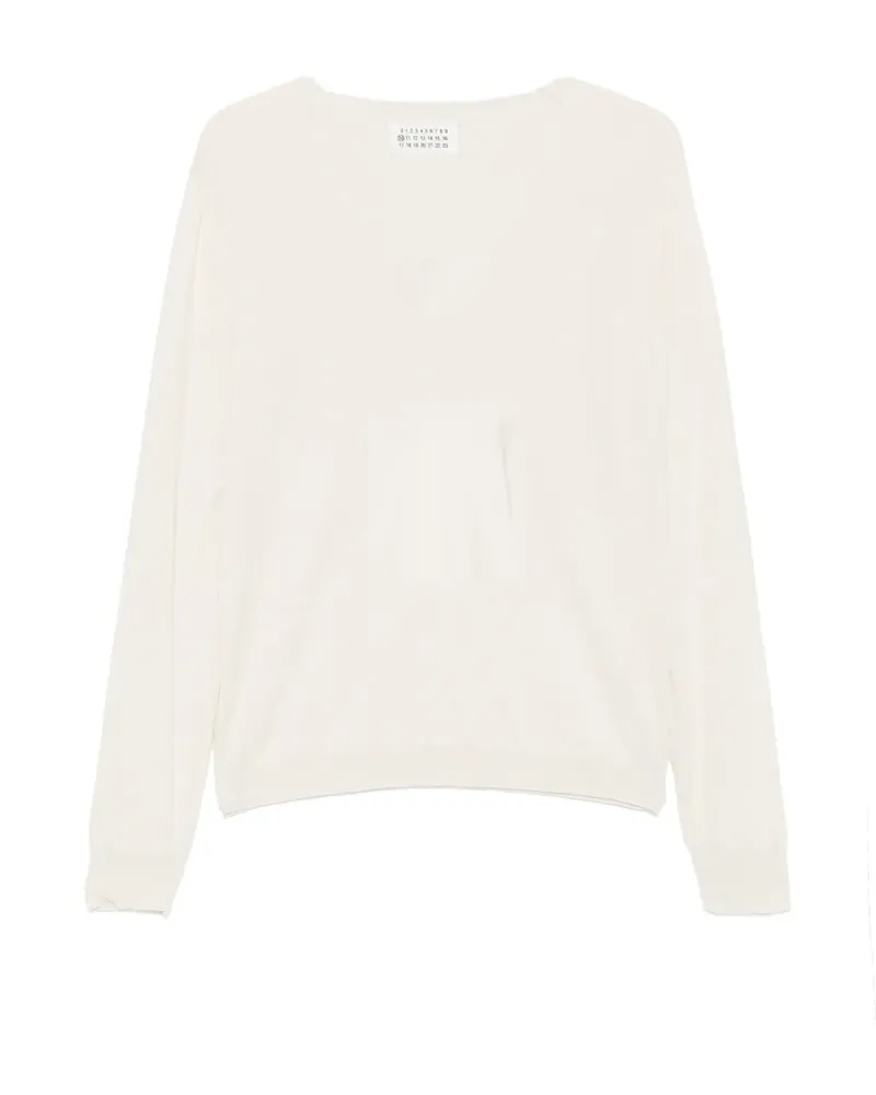 Maison Margiela Pullover mit V-Ausschnitt - Nude Nude