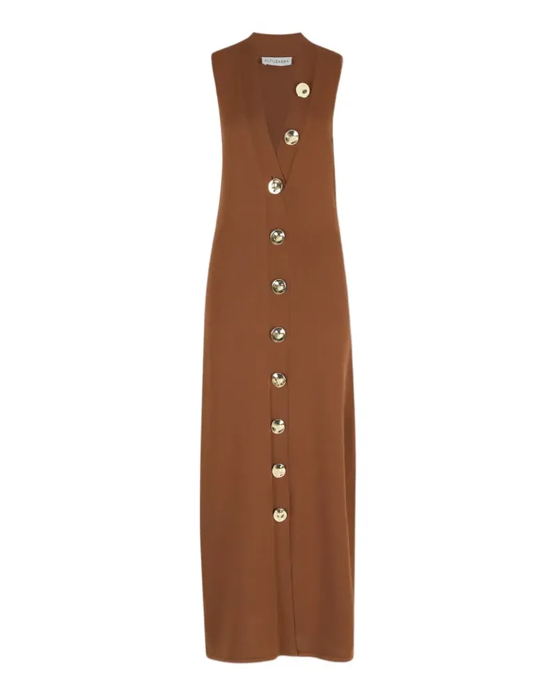 Altuzarra button-up sleeveless maxi dress - Braun Braun