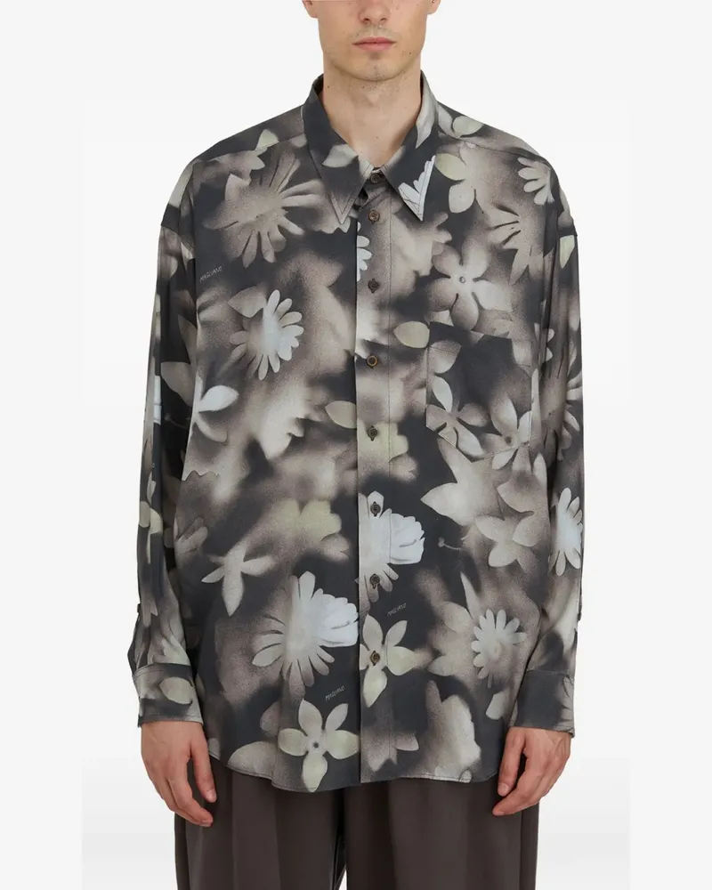 Magliano floral pocket shirt - Grau Grau