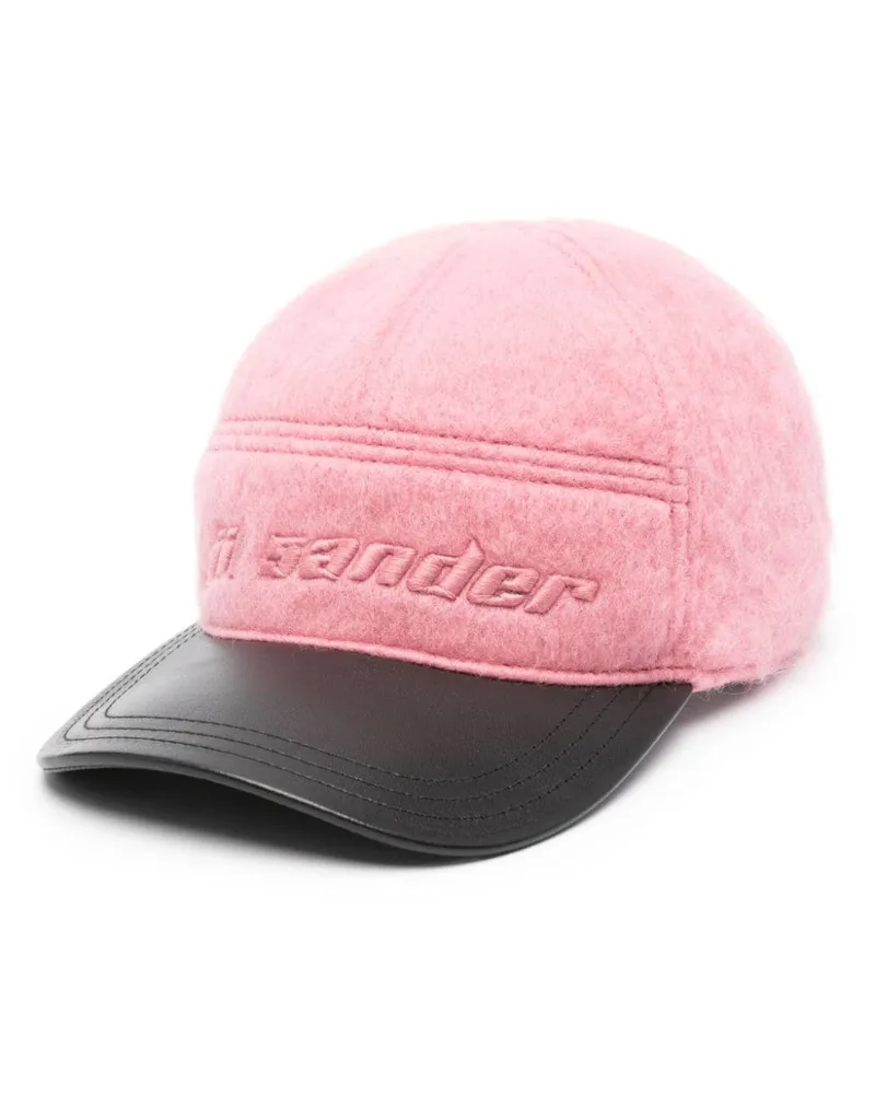 Jil Sander Baseballkappe mit Logo-Stickerei - Rosa Rosa
