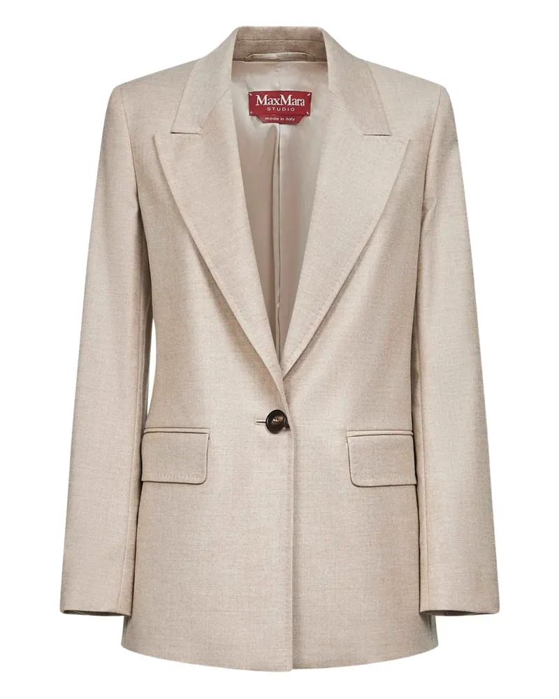 Max Mara notch-lapels blazer - Nude Nude