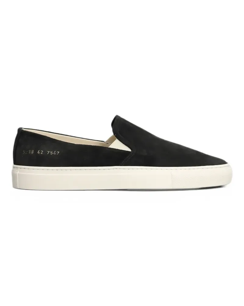 Common Projects Slip-On-Sneakers aus Wildleder - Schwarz Schwarz