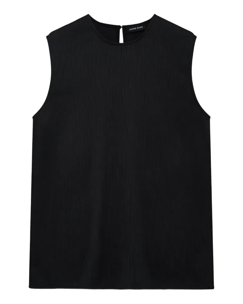 Anine Bing Malia round-neck top - Schwarz Schwarz