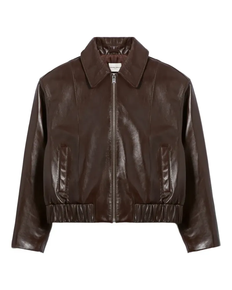 Claudie Pierlot leather jacket - Braun Braun