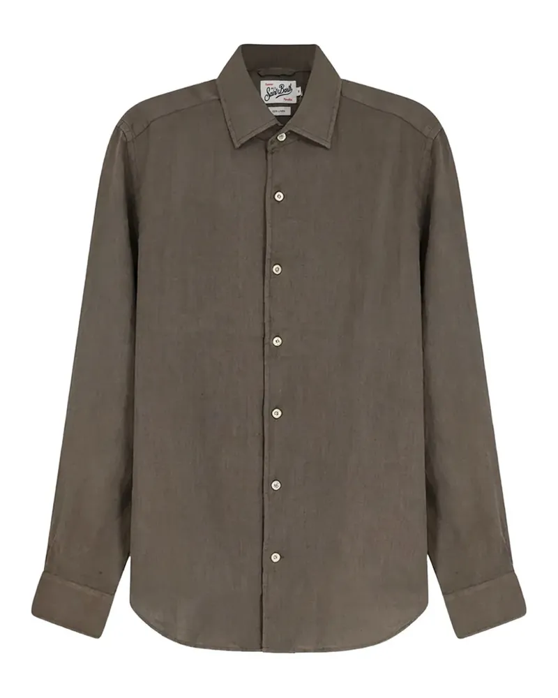 MC2 Saint Barth Raphael long-sleeve buttoned shirt - Braun Braun