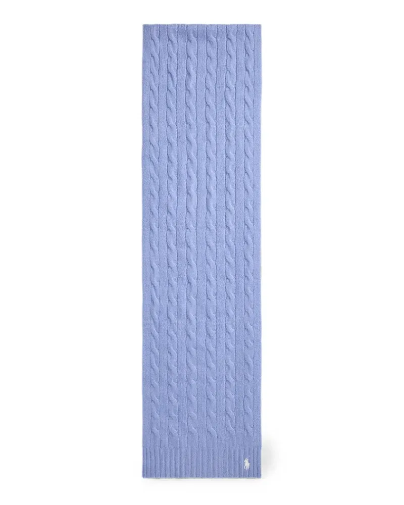 Ralph Lauren cable-knit Pony scarf - Blau Blau