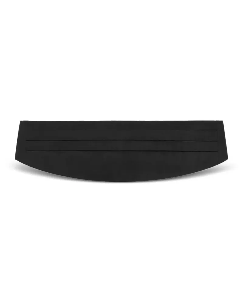 Dolce & Gabbana Kummerbund-Gürtel aus Satin - Schwarz Schwarz