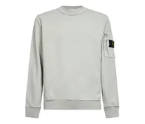 Sweatshirt mit aufgesetzter Tasche - Grün