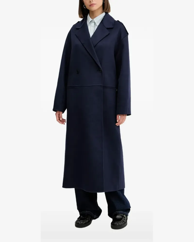 HUGO BOSS double-breasted coat - Blau Blau