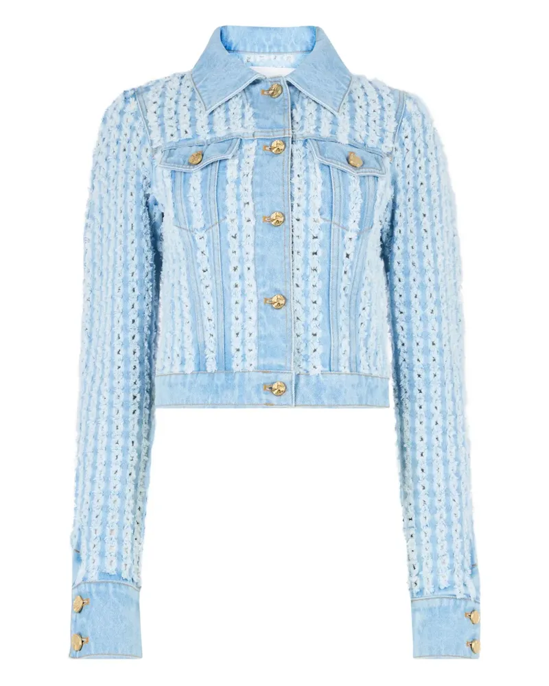 Nina Ricci Geknöpfte Jeansjacke - Blau Blau