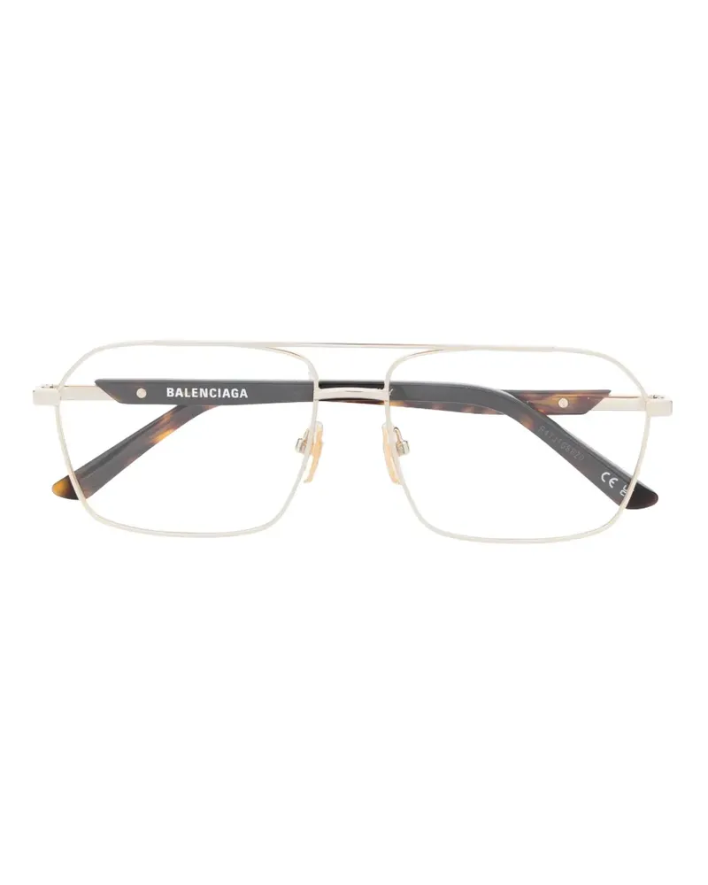 Balenciaga Pilotenbrille mit Doppelsteg - Gold Gold