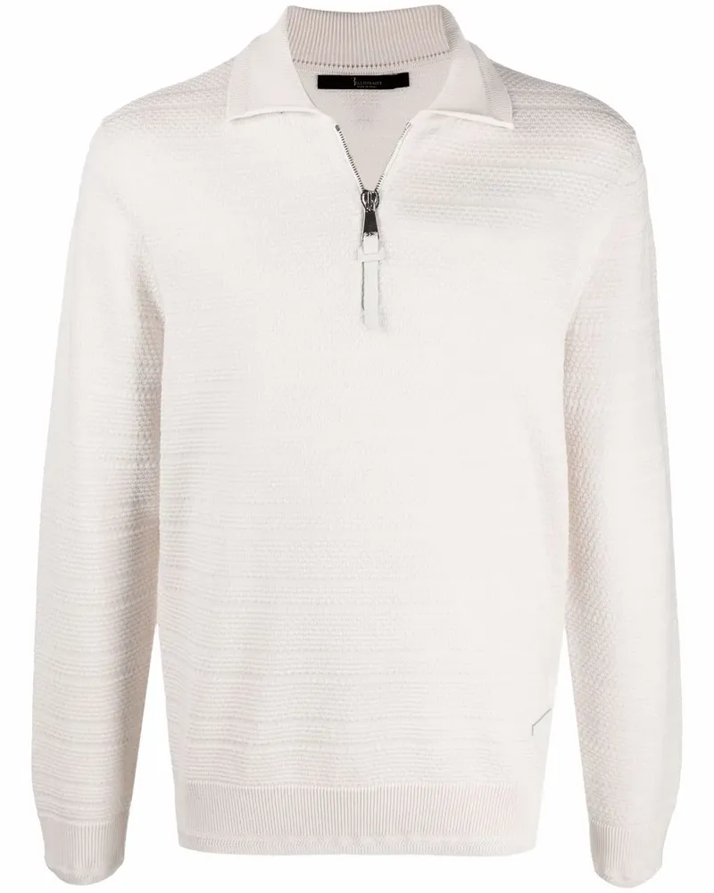 Billionaire Pullover mit Reißverschluss - Weiß Weiß